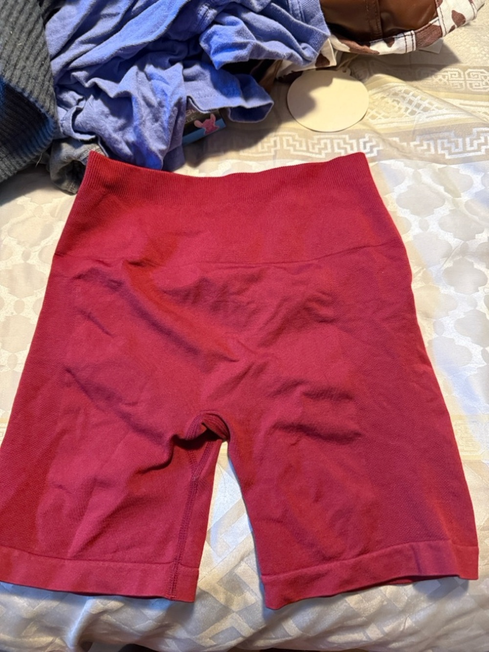 Women’s Seamless Athletic Bike Shorts - Deep Berry